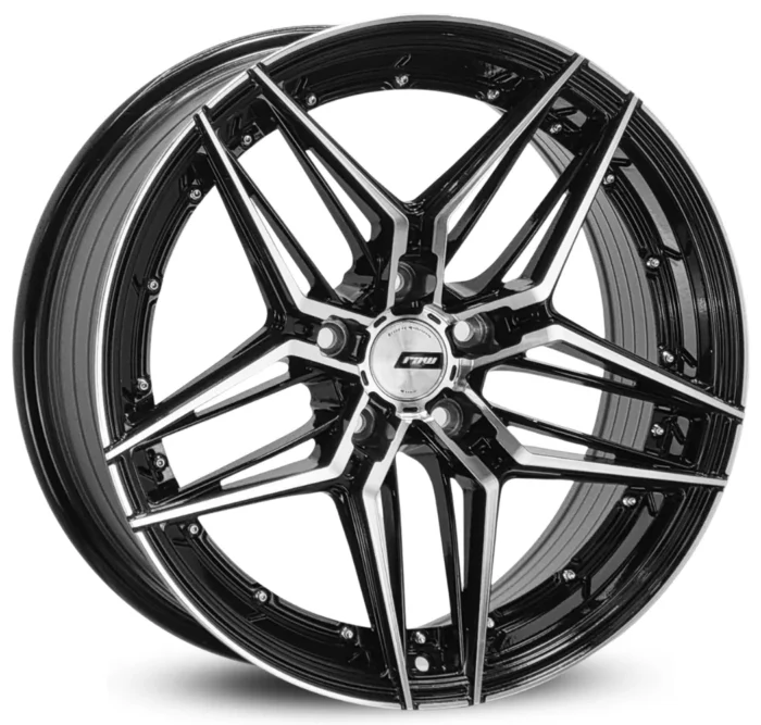 4 RODAS RAW SPE-07 MODELO XF007 ARO 18X8 (5X112) ET35 - Imagem 1