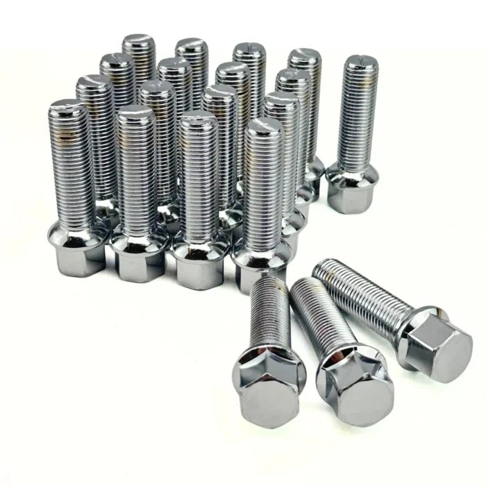 20 Parafusos Esférico Longo / Aço / Rosca 14x1,25 Chave 17 - Imagem 2