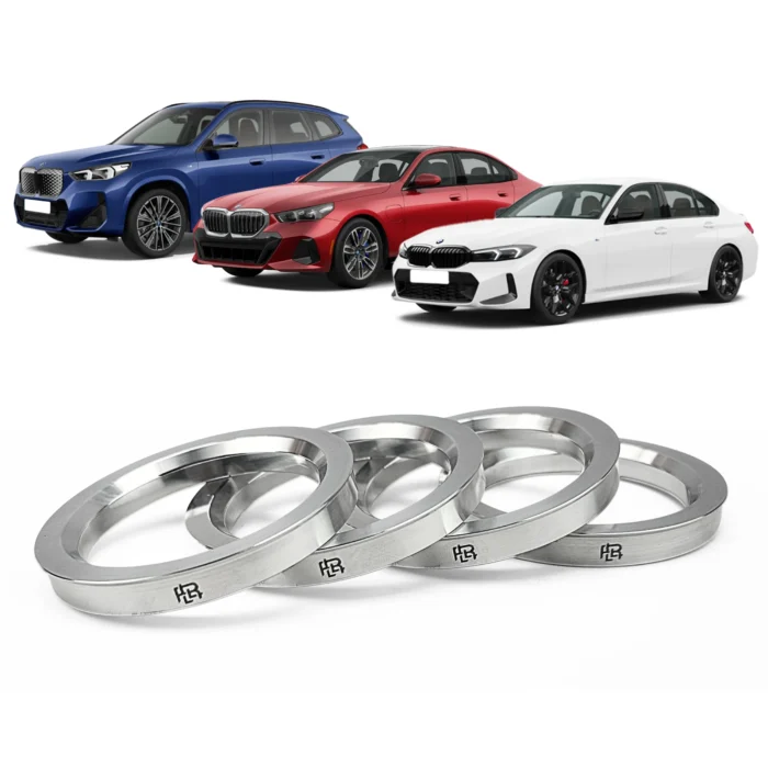 Jg 4 Aneis Centralizador De Roda em Aluminio BMW 66,6 - Imagem 1