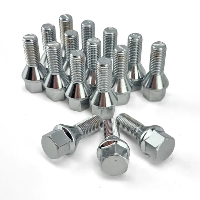 bling-ae20d5aac4b923cb566cee2ab52c9fcb 16 Parafusos Cônico de Aço Cromado / Rosca 12x1,25 Chave 17 - Imagem 1