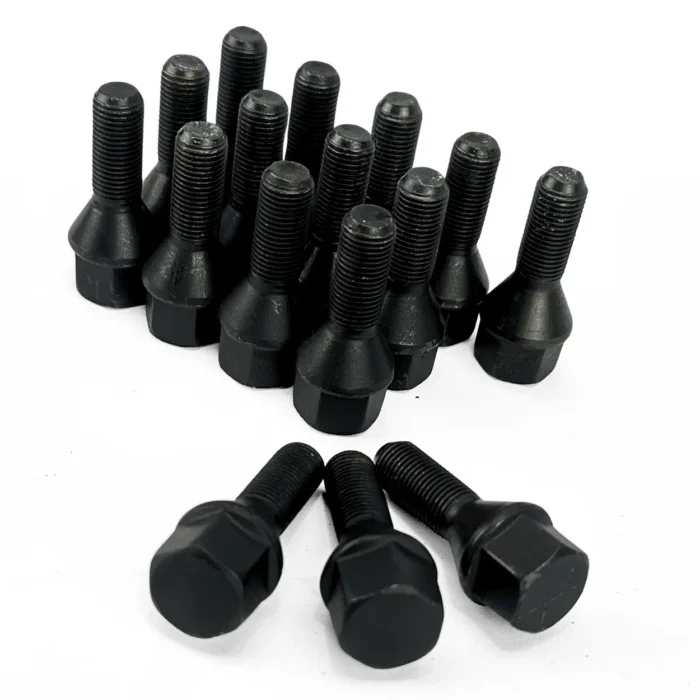 16 Parafusos Cônico Black / Rosca 12x1,5 Chave 17 - Imagem 1