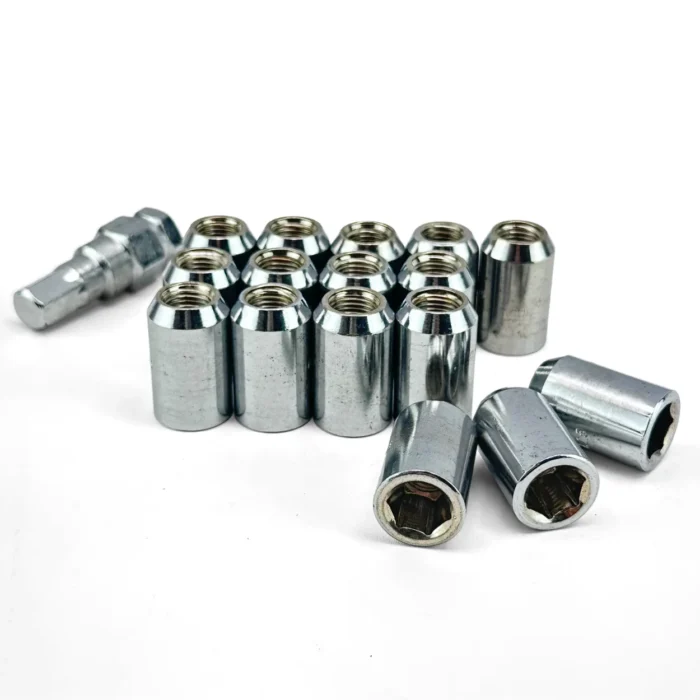 16 Porcas Lob Cônico de Aço Cromado / Rosca 12x1,25 - Imagem 1