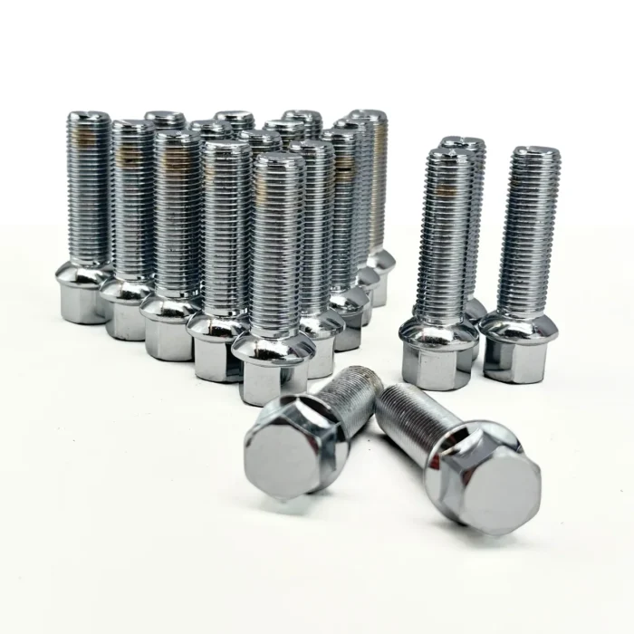 20 Parafusos Esférico Longo / Aço / Rosca 14x1,25 Chave 17 - Imagem 1