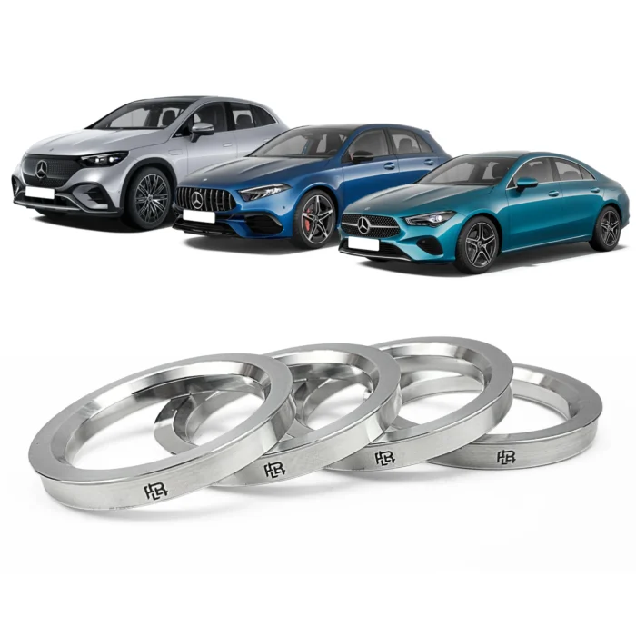 Jg 4 Aneis Centralizador De Roda em Aluminio Mercedes 66.6mm - Imagem 1