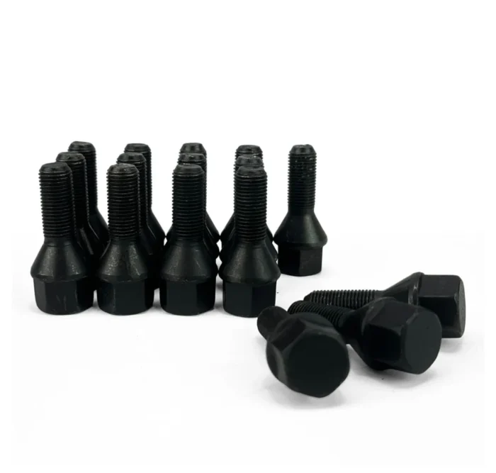 16 Parafusos Cônico Black / Rosca 14x1,5 Chave 17 - Imagem 1