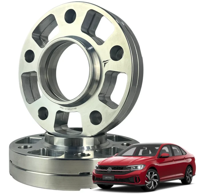 4 Espaçadores de Roda + Parafusos / Volkswagen Jetta (5X112) - Imagem 1