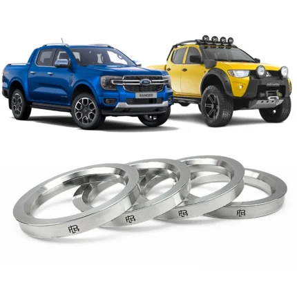 Jg 4 Aneis Centralizador Alumínio P/ Camionete Cb Roda 106.1