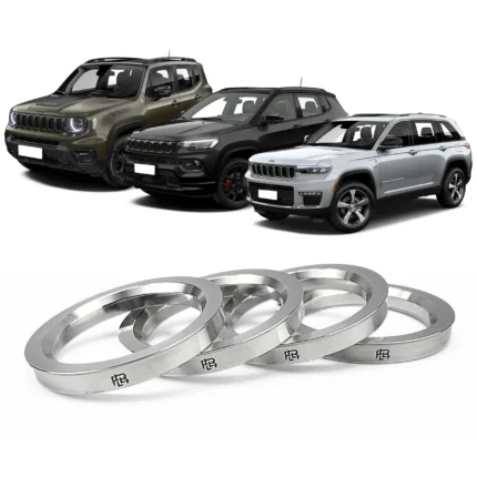 Jg 4 Aneis Centralizador De Roda em Aluminio Jeep 65,1