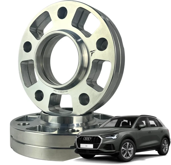 4 Espaçadores de Roda 12/15mm + Parafusos / Audi Q3 (5X112) - Imagem 1