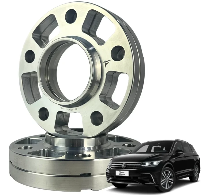 4 Espaçadores de Roda 12/15 + Parafusos / VW Tiguan (5X112) - Imagem 1