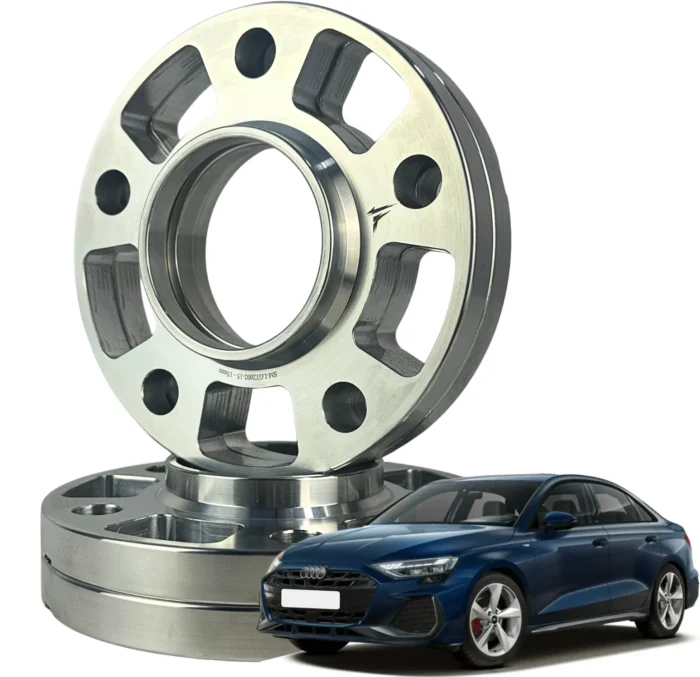 4 Espaçadores de Roda 12/15mm + Parafusos / Audi A3 (5X112) - Imagem 1